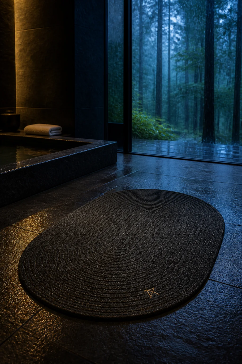 AMAOTO Serenity Mat ritual — a tactile threshold for bathing and stillness